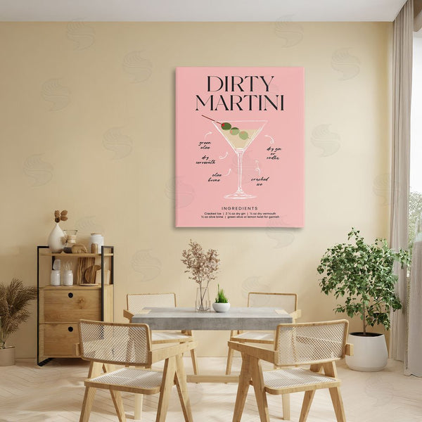 Stupell Industries Lettered And Lined | Dirty Martini Pink Recipe