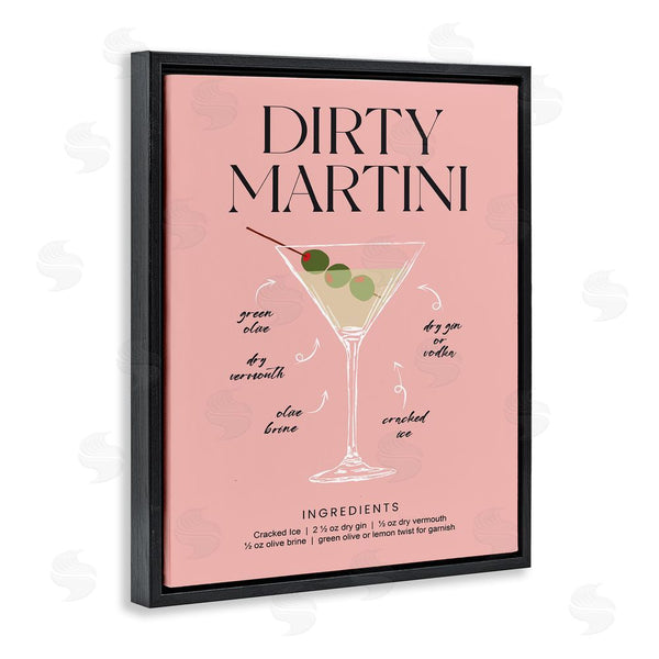 Stupell Industries Lettered And Lined | Dirty Martini Pink Recipe