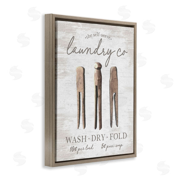 Stupell Industries Lettered And Lined | Distressed Laundry Co