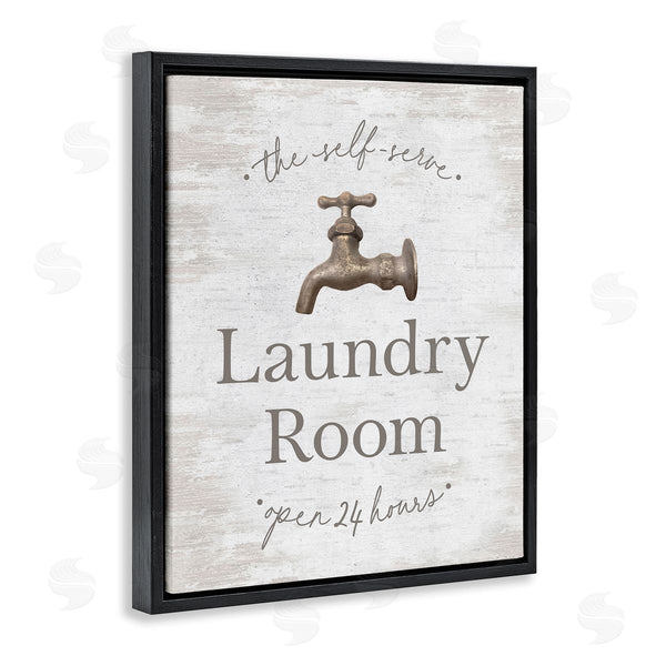 Stupell Industries Lettered And Lined | Distressed Laundry Room
