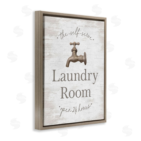Stupell Industries Lettered And Lined | Distressed Laundry Room