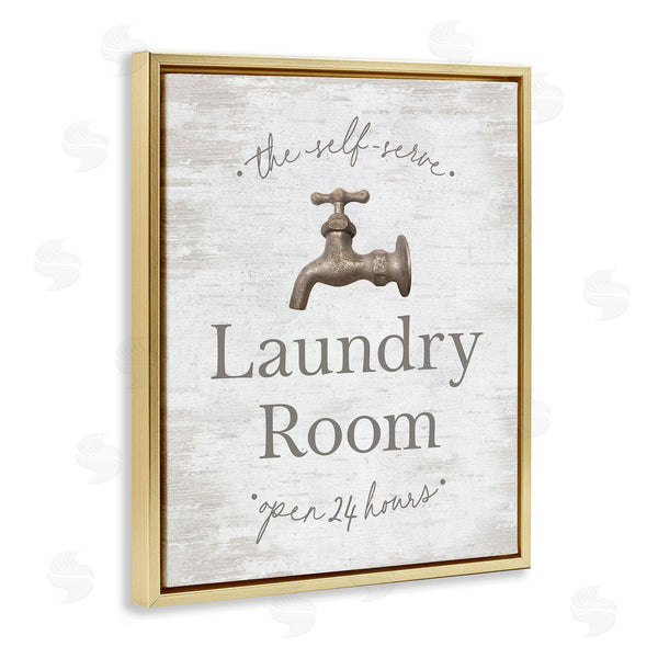 Stupell Industries Lettered And Lined | Distressed Laundry Room