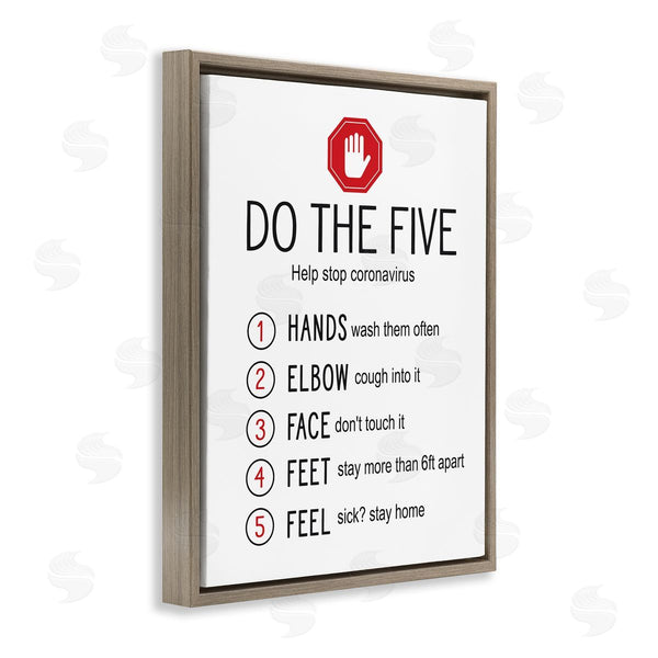 Stupell Industries Lettered And Lined | Do Five Cleanliness Steps