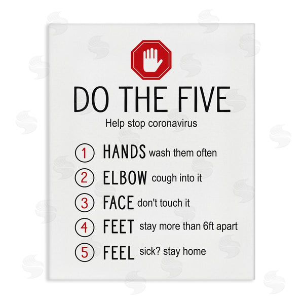 stupell industries Lettered and Lined | Do Five Cleanliness Steps
