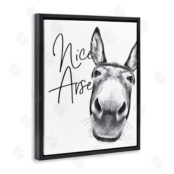 Stupell Industries Lettered And Lined | Donkey Bathroom Humor