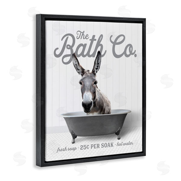 Stupell Industries Lettered And Lined | Donkey In Bathtub Wall Art