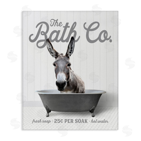 stupell industries Lettered and Lined | Donkey in Bathtub Wall Art