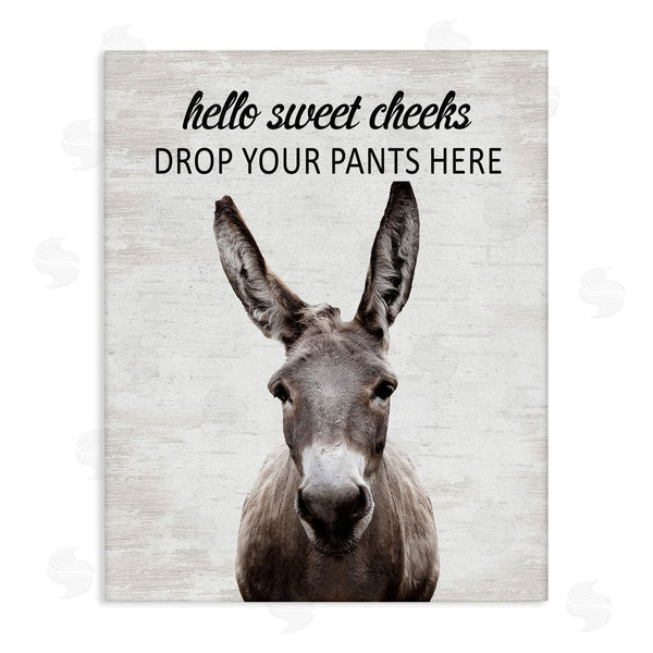 stupell industries Lettered and Lined | Drop Pants Here Funny Laundry