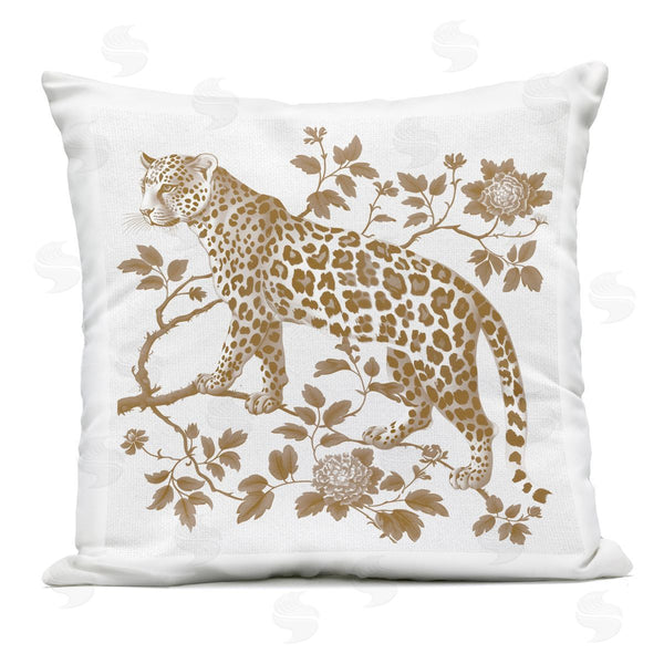 Stupell Industries Lettered And Lined | Earthy Details Vintage Leopard Printed Throw Pillow