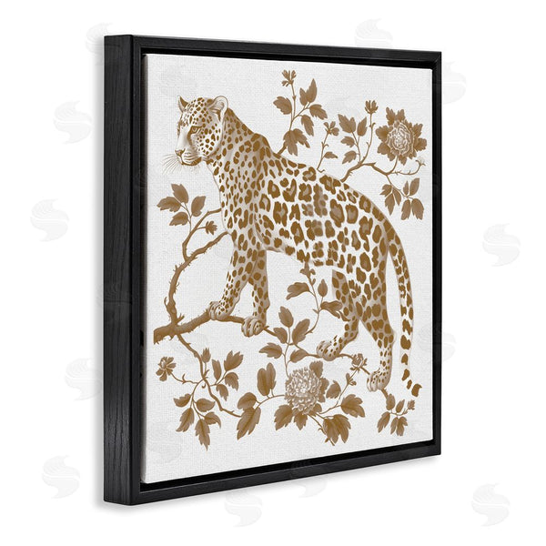Stupell Industries Lettered And Lined | Earthy Details Vintage Leopard Wall Art