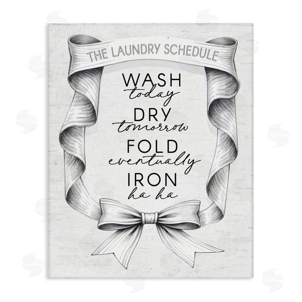 stupell industries Lettered and Lined | Elegant Banner Laundry Schedule