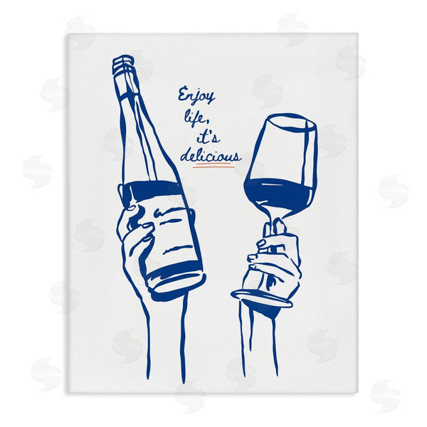 stupell industries Lettered and Lined | Enjoy Life with Wine