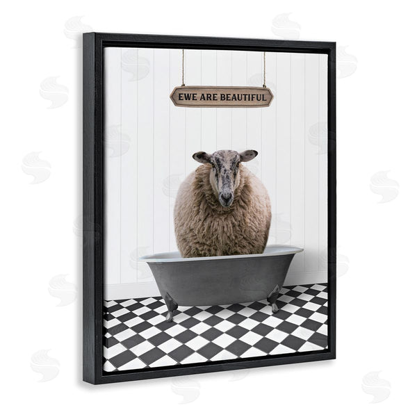 Stupell Industries Lettered And Lined | Ewe Are Beautiful Farmhouse Wall Art