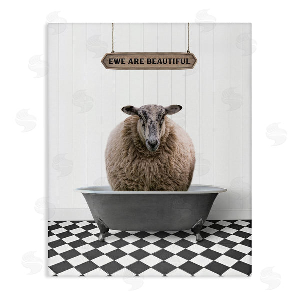 stupell industries Lettered and Lined | Ewe Are Beautiful Farmhouse Wall Art