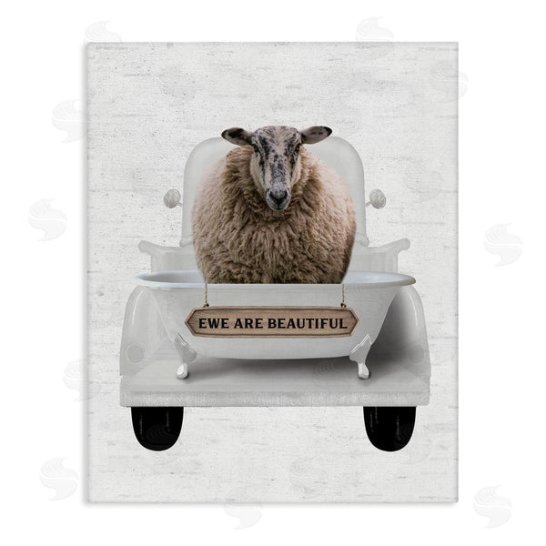 stupell industries Lettered and Lined | Ewe Are Beautiful Phrase Wall Art