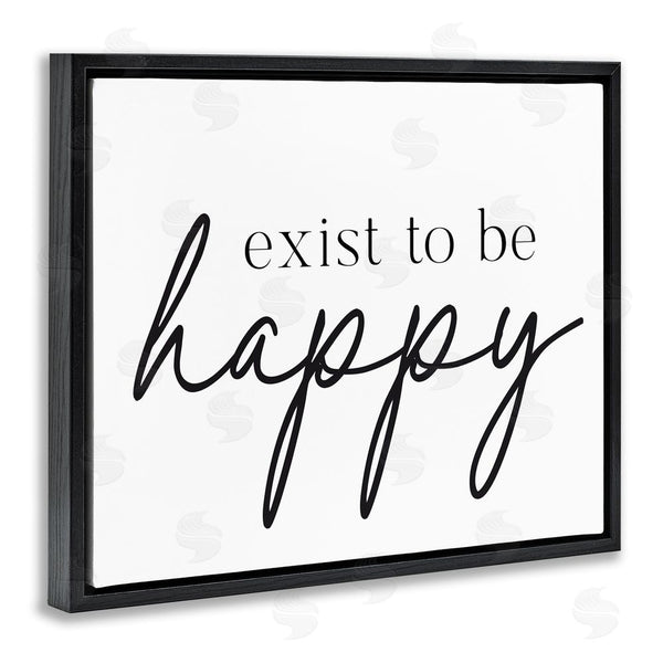 Stupell Industries Lettered And Lined | Exist To Be Happy Wall Art