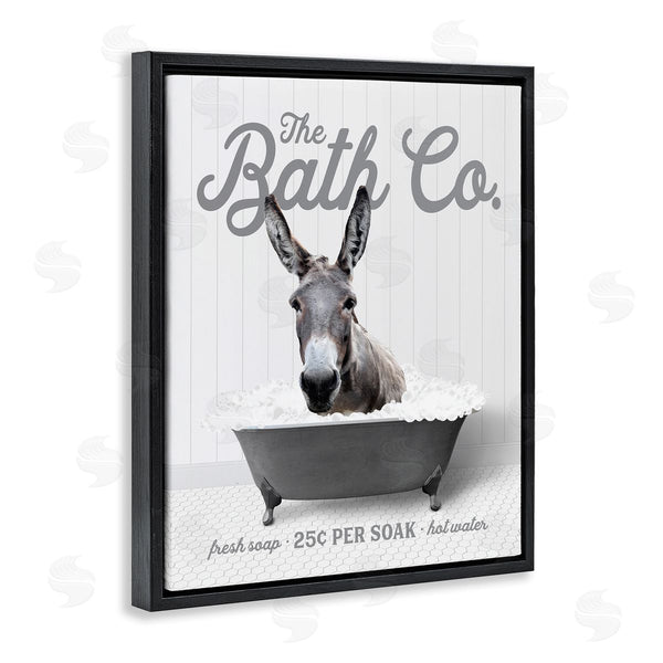 Stupell Industries Lettered And Lined | Farmhouse Donkey In Tub Wall Art