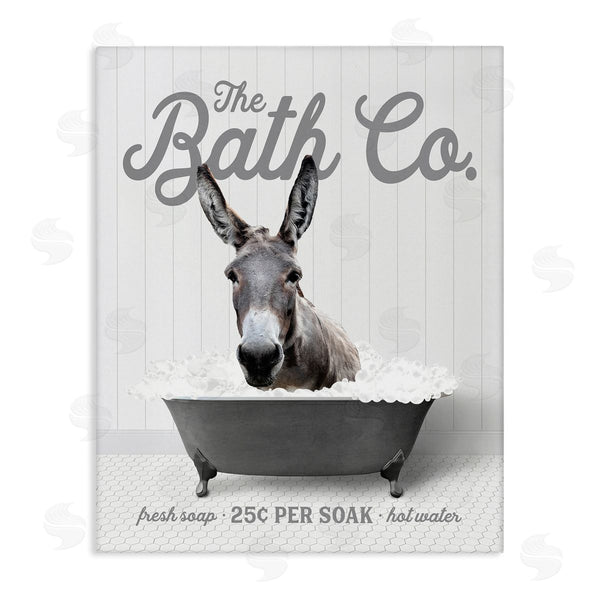 stupell industries Lettered and Lined | Farmhouse Donkey in Tub Wall Art
