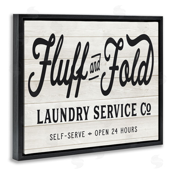 Stupell Industries Lettered And Lined | Farmhouse Fluff And Fold Laundry Advertisement Rustic Pattern Wall Art