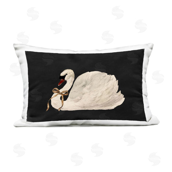 Stupell Industries Lettered And Lined | Festive Swan With Ribbon