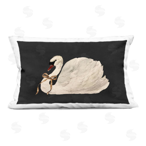 stupell industries Lettered and Lined | Festive Swan with Ribbon