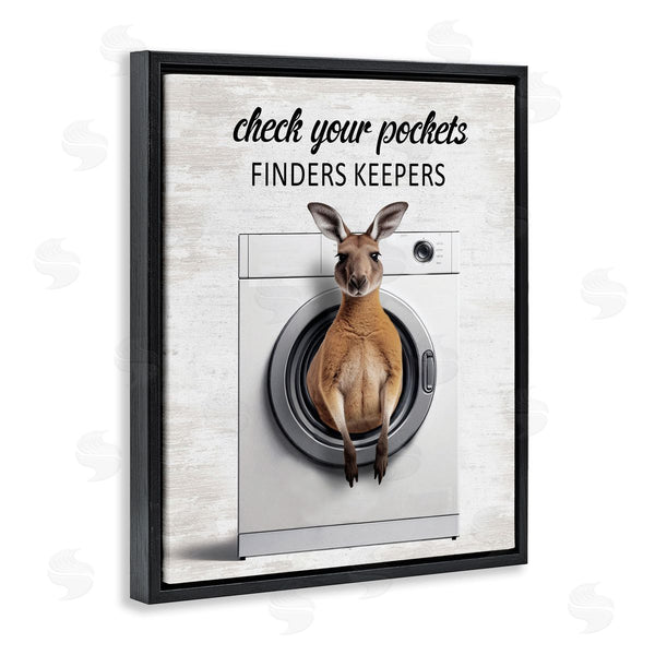 Stupell Industries Lettered And Lined | Finders Keepers Laundry Rule Wall Art