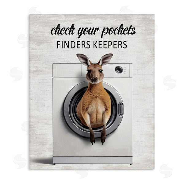 stupell industries Lettered and Lined | Finders Keepers Laundry Rule Wall Art