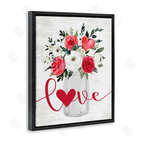 Stupell Industries Lettered And Lined | Floral Valentine's Love Bouquet Wall Art