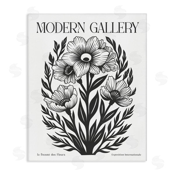 stupell industries Lettered and Lined | Flowers with Curved Ferns
