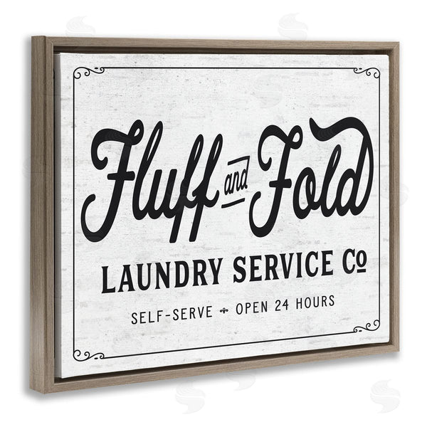 Stupell Industries Lettered And Lined | Fluff And Fold Laundry Room