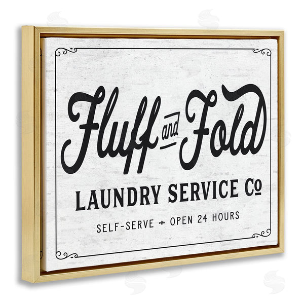 Stupell Industries Lettered And Lined | Fluff And Fold Laundry Room