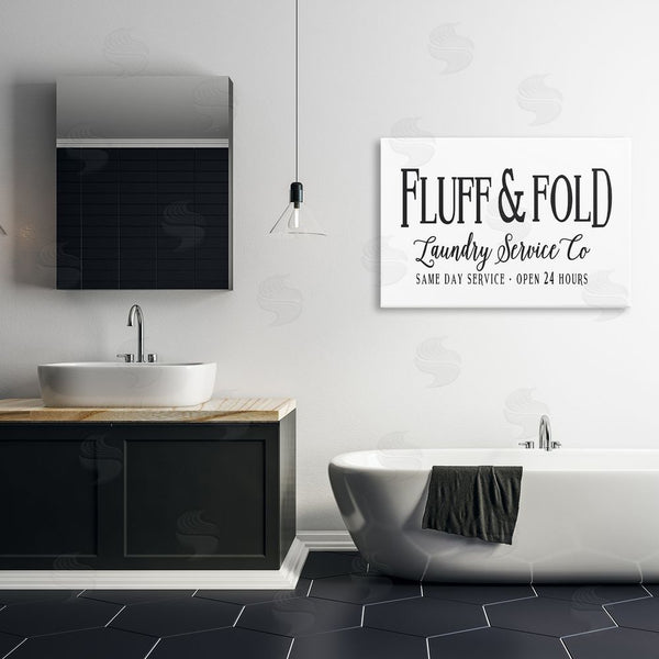 Stupell Industries Lettered And Lined | Fluff & Fold Laundry Wall Art