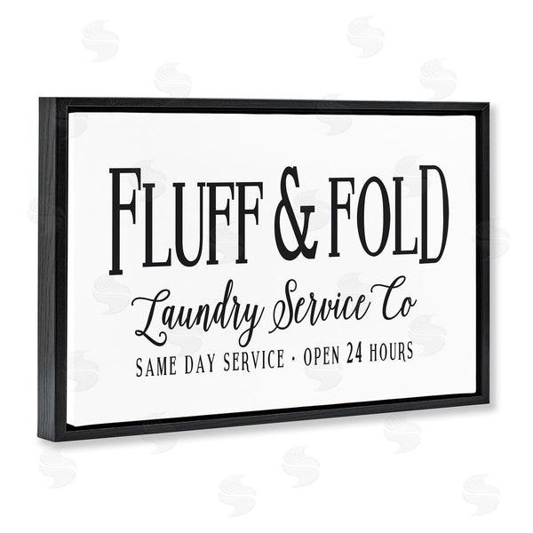 Stupell Industries Lettered And Lined | Fluff & Fold Laundry Wall Art