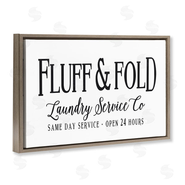 Stupell Industries Lettered And Lined | Fluff & Fold Laundry Wall Art