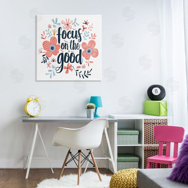 Stupell Industries Lettered And Lined | Focus On The Good Inspirational