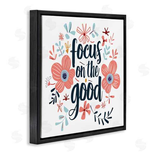 Stupell Industries Lettered And Lined | Focus On The Good Inspirational