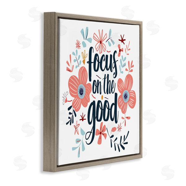 Stupell Industries Lettered And Lined | Focus On The Good Inspirational