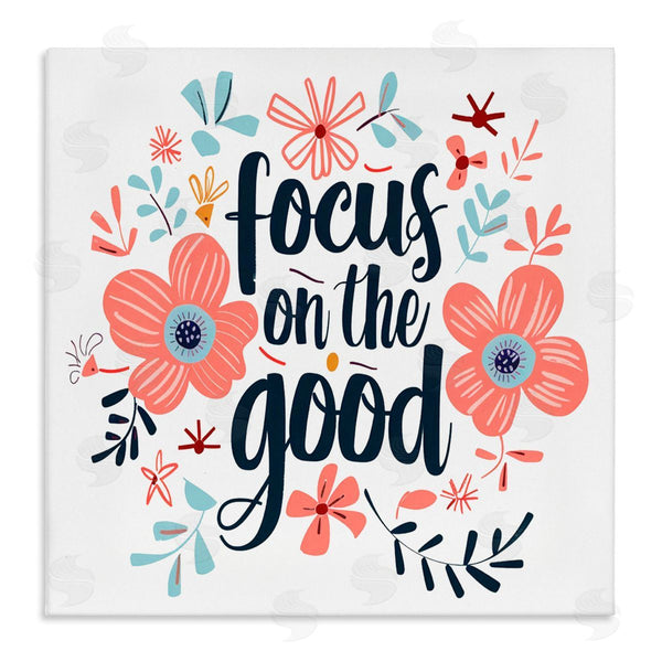 stupell industries Lettered and Lined | Focus On The Good Inspirational