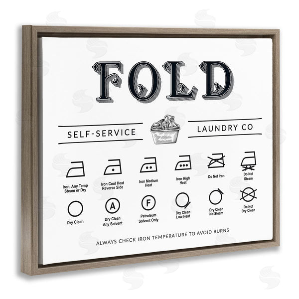 Stupell Industries Lettered And Lined | Fold & Iron Symbols Chart