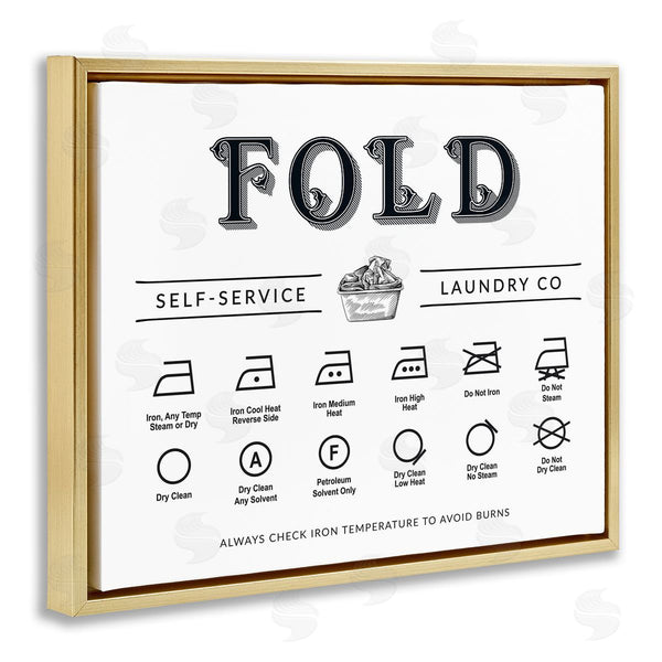 Stupell Industries Lettered And Lined | Fold & Iron Symbols Chart