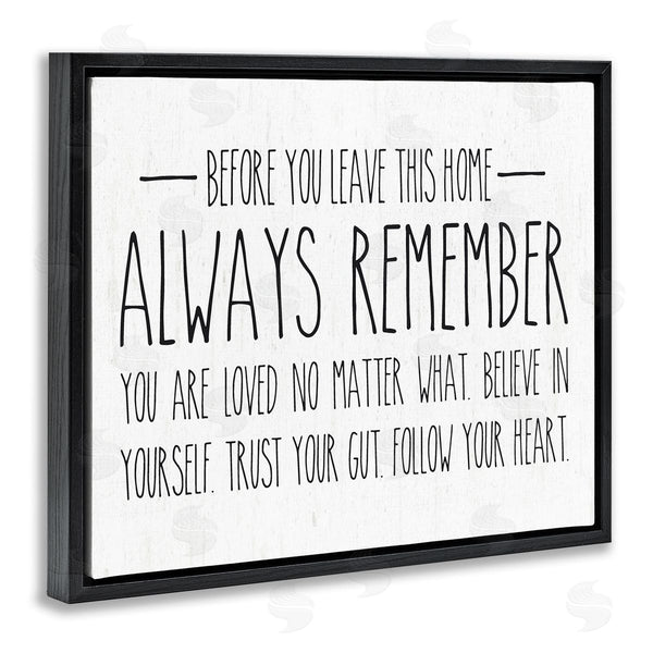 Stupell Industries Lettered And Lined | Follow Your Heart Motivational Quote Casual Phrase Wall Art