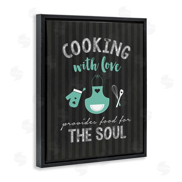 Stupell Industries Lettered And Lined | Food For Soul Black & Green Wall Art