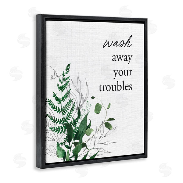 Stupell Industries Lettered And Lined | Forest Foliage Wash Away Wall Art