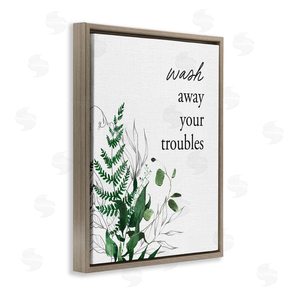 Stupell Industries Lettered And Lined | Forest Foliage Wash Away Wall Art