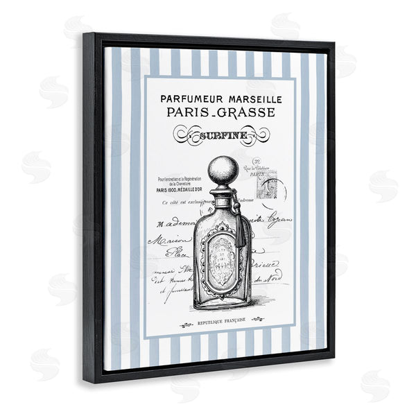 Stupell Industries Lettered And Lined | French Perfume On Stripes