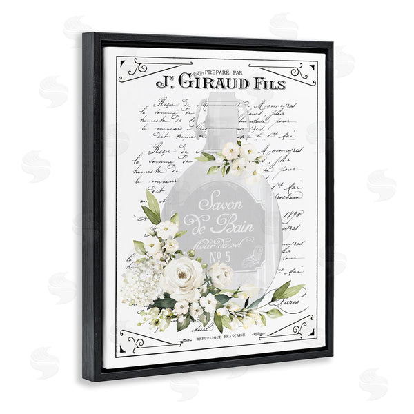 Stupell Industries Lettered And Lined | French White Bath Soap