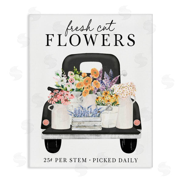 stupell industries Lettered and Lined | Fresh Flowers Picked Daily Wall Art