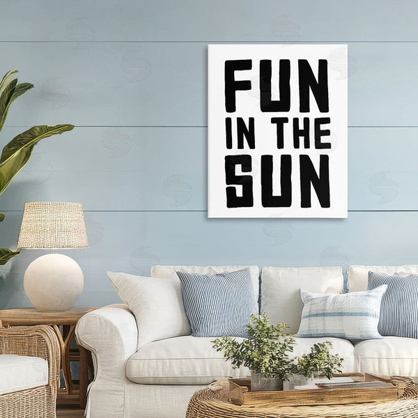 Stupell Industries Lettered And Lined | Fun In Sun Simple Sentiment Wall Art