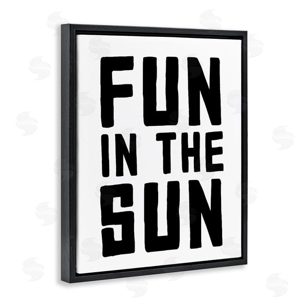 Stupell Industries Lettered And Lined | Fun In Sun Simple Sentiment Wall Art