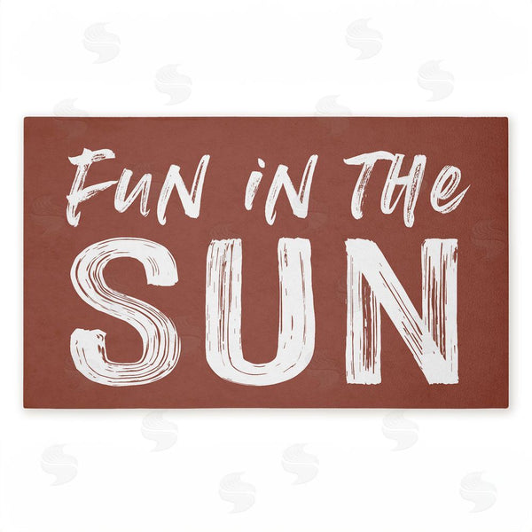 stupell industries Lettered and Lined | Fun In The Sun Sentiment Non-Woven Door Mat